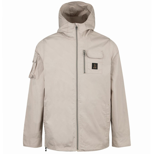 Luke Nepal Men's Retro 90s Hooded Casual Jacket in Stone M750758