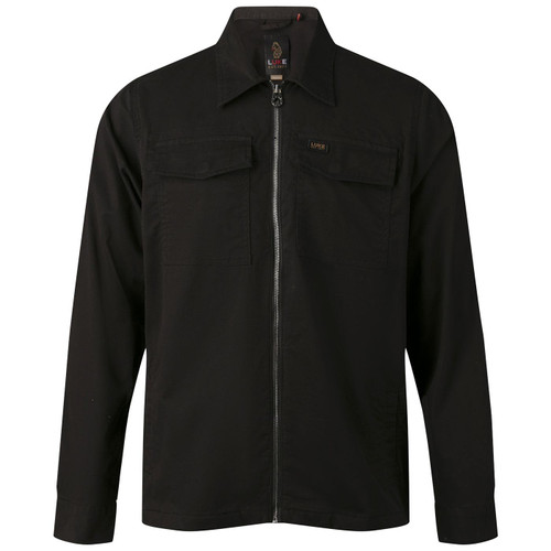 Luke Corinth Men's Military Style Shirt Jacket in Black