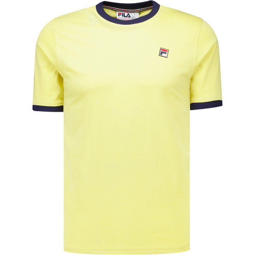 Fila Vintage Marconi Retro 80s Casuals Ringer T-shirt in Raffia