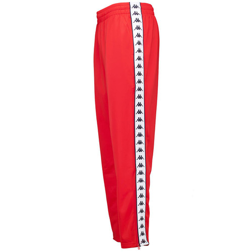 Picture of the Kappa Banda Ulrich Retro 80s Track Pants in Red taken from side