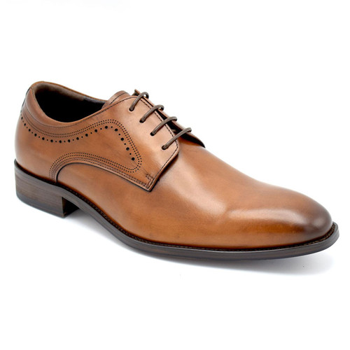 Paolo Vandini Knockbracken Men's Mod Smart Brogue Shoes in Tan 