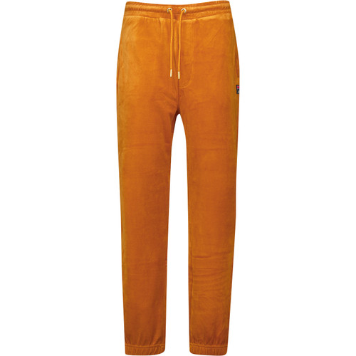 Eddie Velour Retro 80s Track Pants in Pumpkin Spice by Fila Vintage