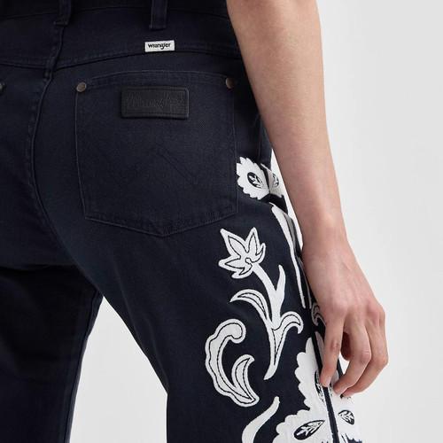 Wrangler Retro Americana 70s Rodeo Floral Flares