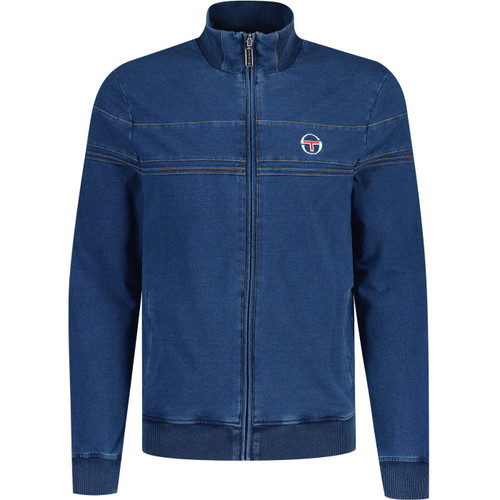 Sergio Tacchini Damarindo Denim Track Jacket in Denim Blue STM12151 255