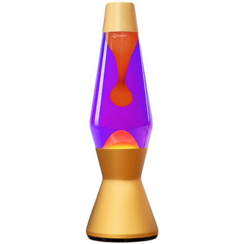 Mathmos Astro Gold Retro Lava Lamp in Violet/Orange - Retro 60s Homeware - Main View