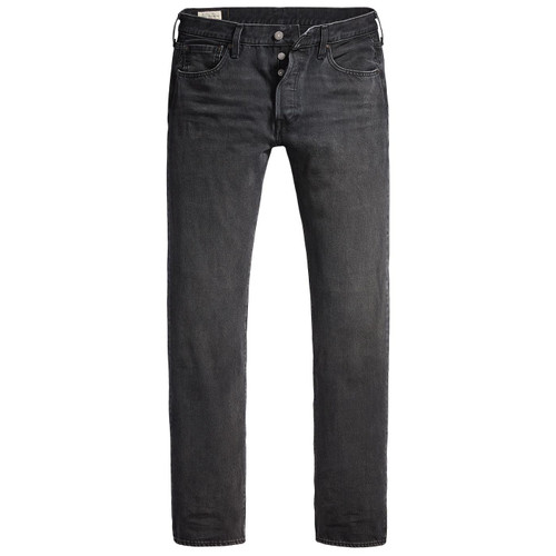 Levi's 501 Men's Retro Mod Straight Leg Denim Jeans in Solice Black