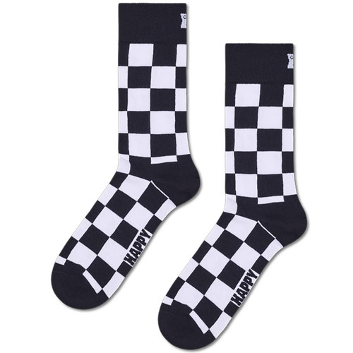 Happy Socks Mod Checkerboard Socks in Black/White P004536