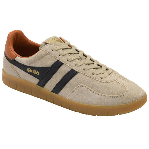 Gola Classics Men's Atlas Suede Trainers in Bone, Black, Moody Orange and Gum CMB870CB - Main View