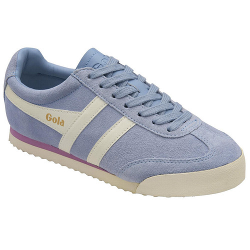 Gola Classics Women's Apollo Suede Retro 90s Trainers in Air Blue, Off White and Candy Main View