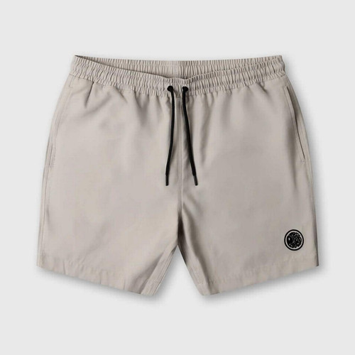 Pretty Green Resonance Men's Retro Water Reactive Paisley Swim Shorts in Grey - Front Plain View 
