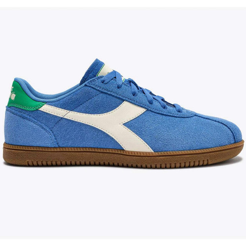 Diadora Tokyo Men's Retro Suede Trainers in Sky Blue Navy Main View 