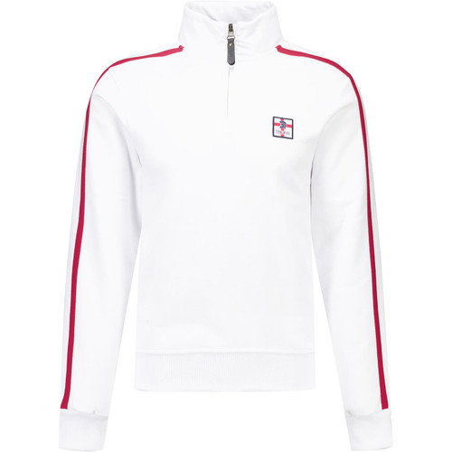 Trojan Record Clothing Mens Quarter Zip St George Sweatshirt in White