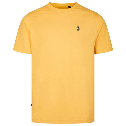 Luke Traff 1000 Men's Retro Crew Neck T-shirt in Amber - Main View