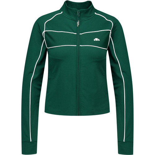 Ellesse Womens Thayn Funnel Neck Zip Track Top in Dark Green