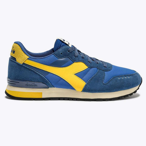 Diadora Camaro M2 Smooth Men's Retro 80s Suede Trainers in Dutch Blue - Main View