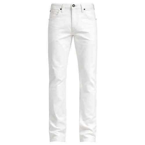 Lee Daren Straight Leg Men's Mod Denim Jeans in White