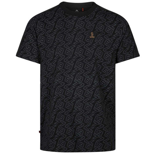 Luke 1977 Rossi Men's Retro Overprint 1977 Logo T-shirt in Black