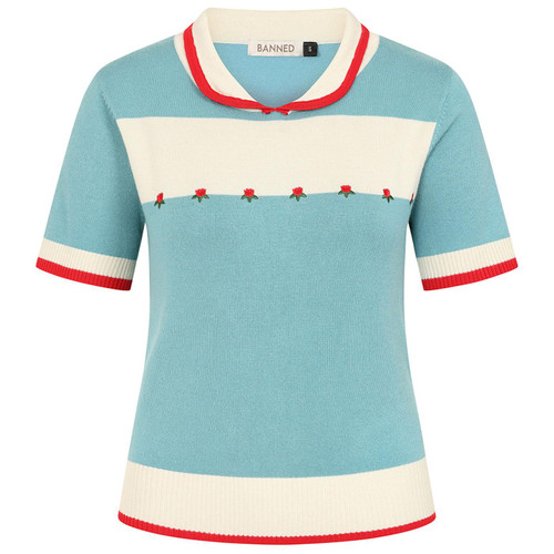 Banned Apparel Women's Lily Rose Jumper in Blue