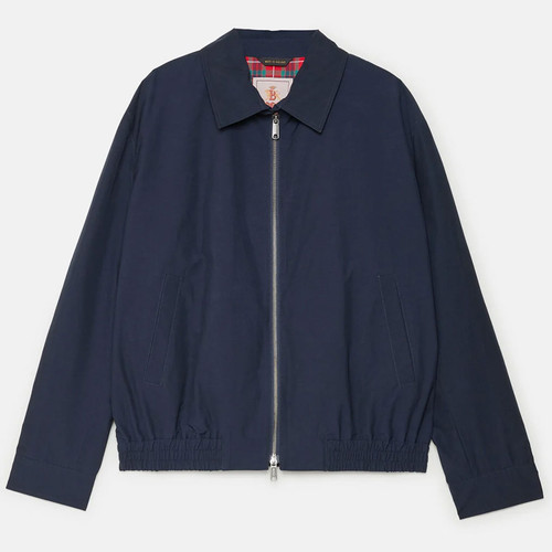 Baracuta G18 Shirt Collar Harrington Jacket in Navy
