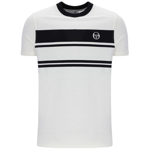 Sergio Tacchini Dallarindo Dallas & Damarindo T-Shirt in Gardenia Off White