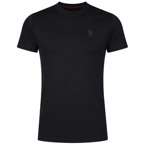 Luke Dazed Men's Modal Crew Neck T-shirt in Black - Main View