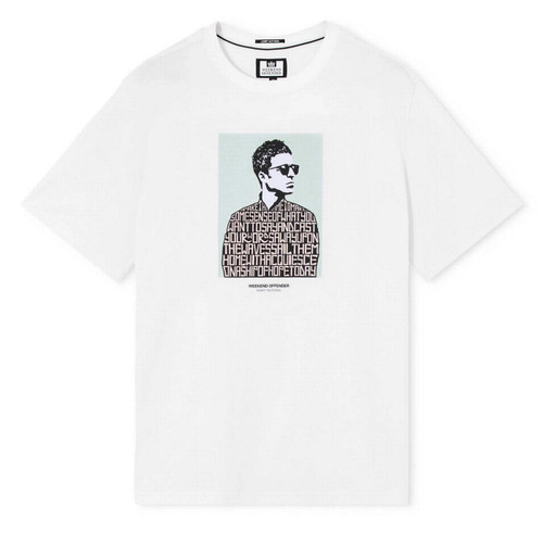 Weekend Offender Camden Gallagher Oasis Graphic Tee in White - Front Image Main