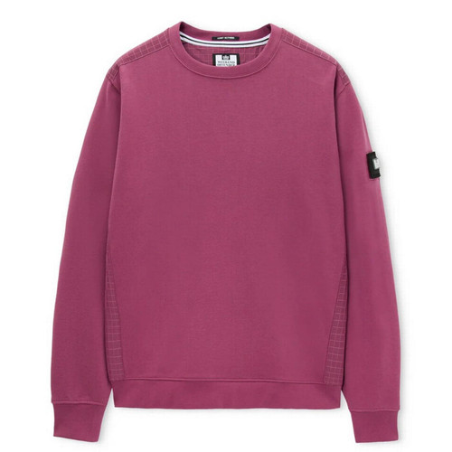 Weekend Offender F Bomb Ripstop Overlay Sweatshirt in Kirsch - Main Image Front Flat