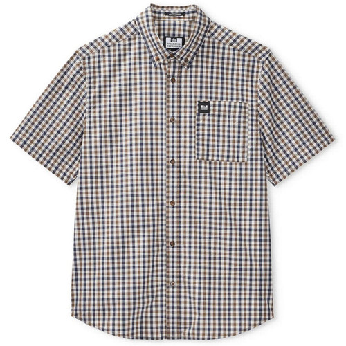 Weekend Offender Joyce Mid House Check Men's Short Sleeve Shirt - Main Image Front Flat