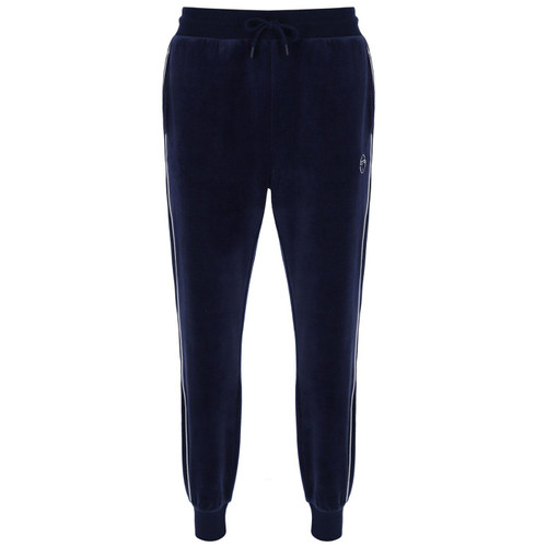 Sergio Tacchini Tasso Velour Track Pants in Navy Blue