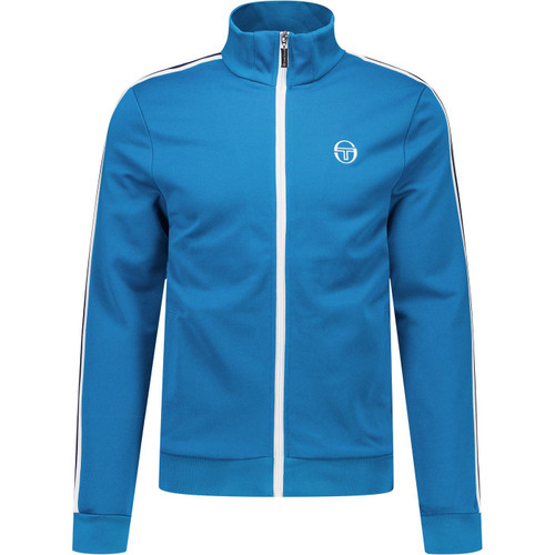 Sergio Tacchini Mens Franco Arm Stripe Zip Track Top Jacket in Blue