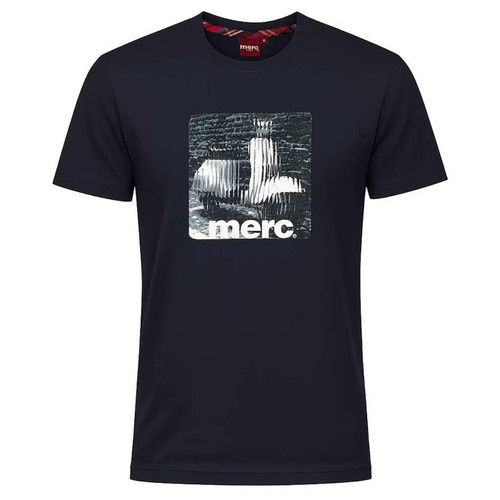 Merc Lyster Men's Mod Scooter Graphic Crew Neck T-shirt in Black