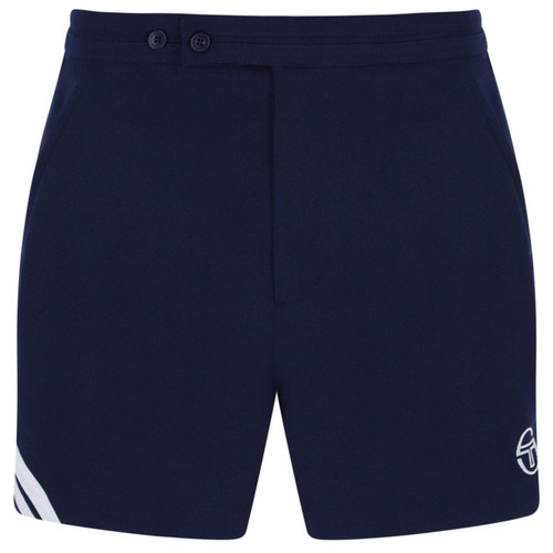 Sergio Tacchini Time Retro 80s Tennis Shorts in Navy