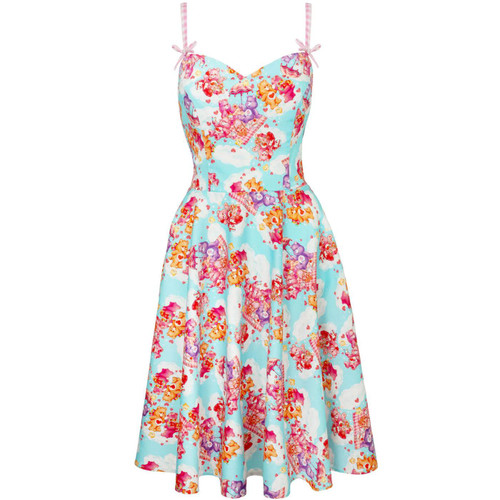 Hell Bunny x Care Bears Picnic Bear Knee Length Summer Dress