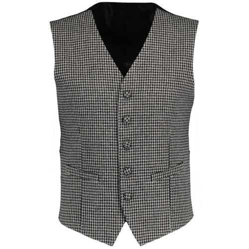 Madcap England Dylan 1960s Mod Brushed Wool Blend V-neck Waistcoat MC1053