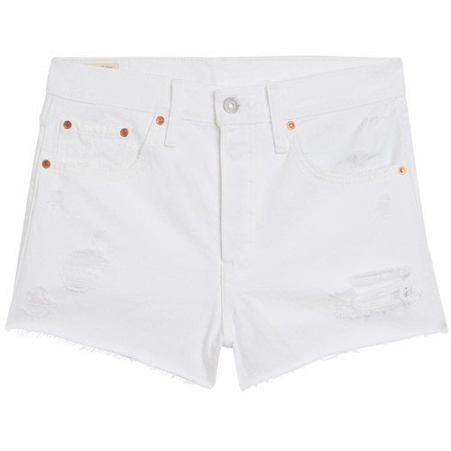 levis womens 501 original high rise denim shorts everythings fine white