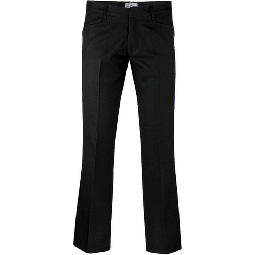 Madcap England Logan Bootcut Hopsack Trousers Mod 60s Style in Black