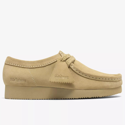 Clarks Originals Men's Wallabee Lite Shoes in Maple Suede - Single Shoe Side View