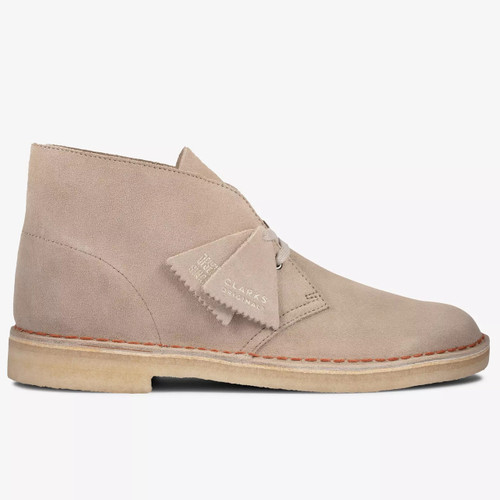 Clarks Originals Men's Desert Boots in Sand Suede - Single boot side view