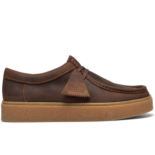 Clarks Originals Men's Boxbee Walla Shoes in Beeswax Leather - Single Shoe View Side On