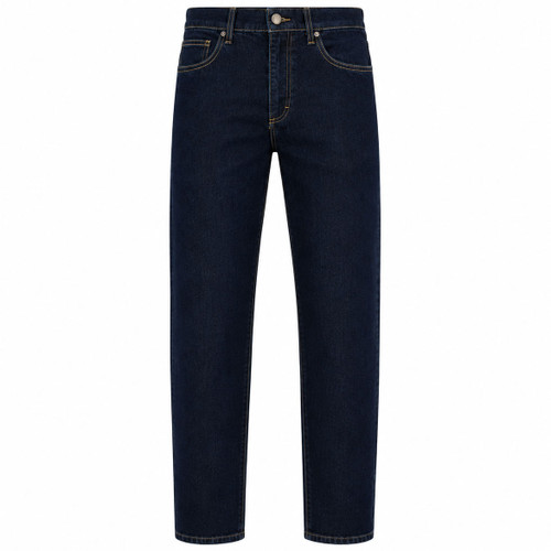 Lee Luke Slim Tapered Dark Indigo Denim Jeans in Rinse Raine