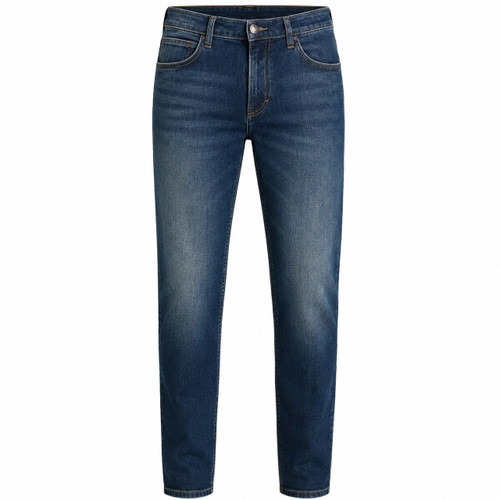 Lee Jeans Men's David Regular Fit Tapered Leg Jeans in Rusty Rivet Blue