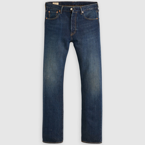 Levi's 501 Original Straight Leg Jeans in Terra Linda, front ghost mannequin view showing the classic five-pocket denim design