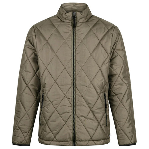 Luke 1977 Diamond Quilt Bubble Jacket in Clover - Front