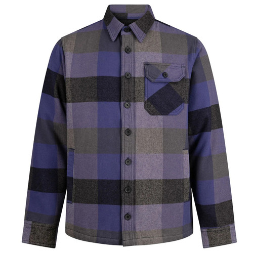 Luke 1977 Bala 400 Quilted Check Shacket in Future Dusk - Front