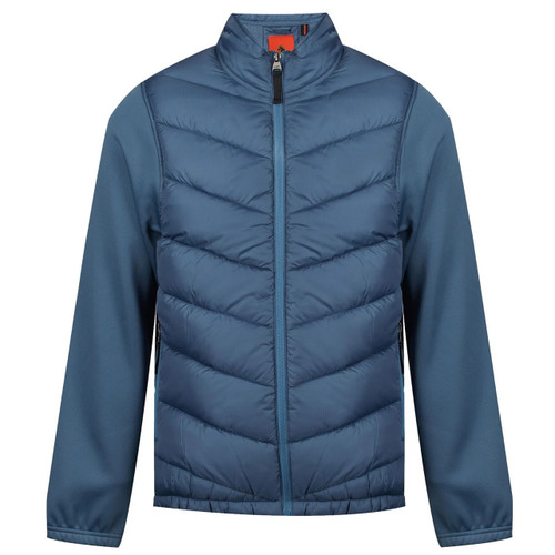 Luke 1977 Bologna Maggiore Quilted Jacket in Slate Grey - Front
