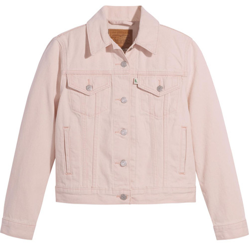 levis womens original denim trucker jacket botanical pale pink