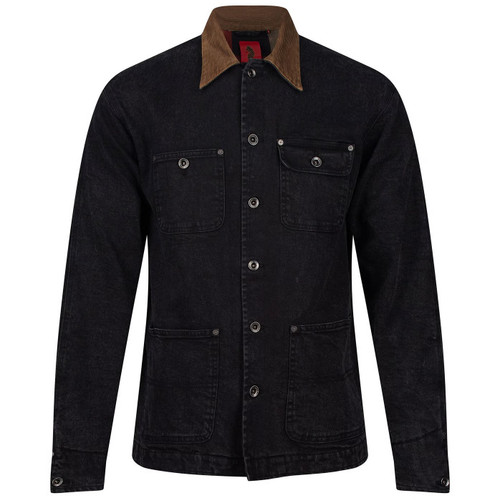 Luke 1977 Barn Stormer Shirt Jacket in Black Midnight