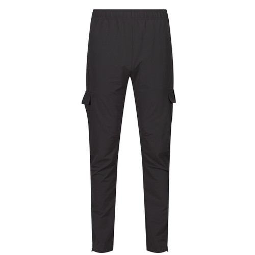 Luke 1977 Semantic Pocket Detail Cargo Trousers in Charcoal - Front