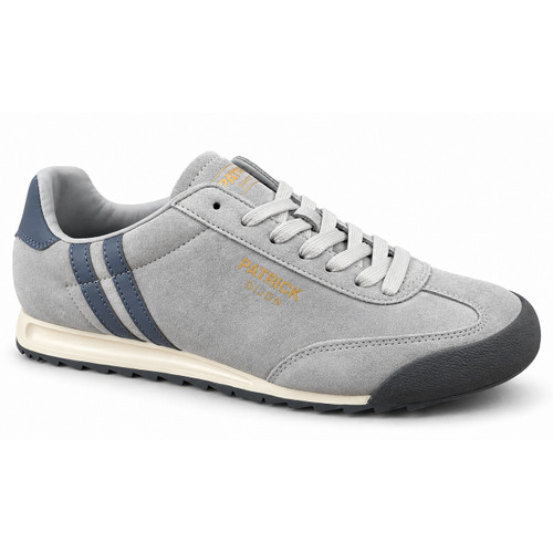 Patrick Dijon Runner Trainers in Light Grey Suede - Main View
