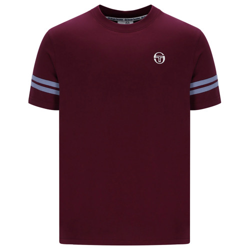 Sergio Tacchini Grello Sleeve Stripe T-shirt in Fig
